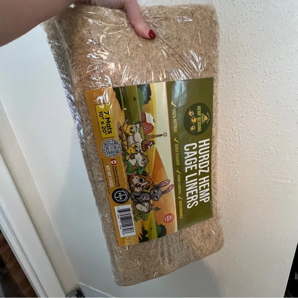 🆕 7 Hemp Cage Liners for Pets